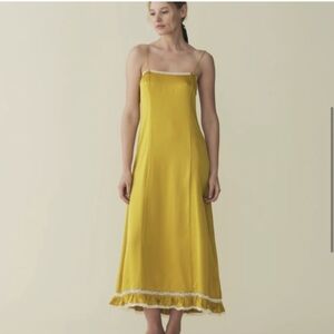 Doen Celano Silk Dress Palmetto Color Size M